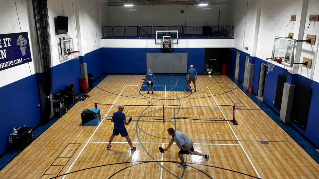 indoor pickleball court in newport-private play-basketball camps-make it rain hoops